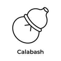 perfekt entworfen Symbol von Kalebasse bereit zu verwenden im Websites und Handy, Mobiltelefon Apps vektor