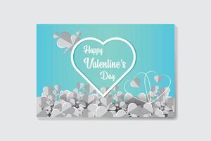 Vektor glücklich Valentinsgrüße Tag Feier romantisch Herzen Hintergrund Design