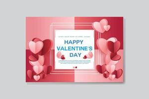 Vektor glücklich Valentinsgrüße Tag stilvoll Liebe Hintergrund Design