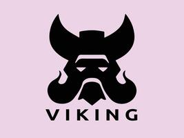 viking logotyp design ikon symbol vektor mall. mänsklig viking logotyp vektor.