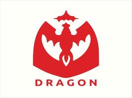 Drachen Logo Design Symbol Symbol Vektor Vorlage.