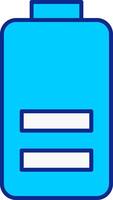 Batterie Blau gefüllt Symbol vektor