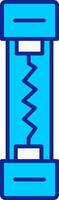 Sicherung Blau gefüllt Symbol vektor