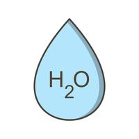 H2O Vector Icon