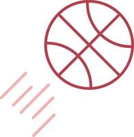 Basketball solide zwei Farbe Symbol vektor