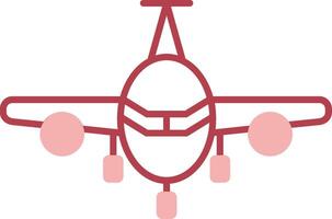 Flugzeug solide zwei Farbe Symbol vektor