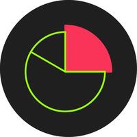 Kuchen Grafik Glyphe Kreis Symbol vektor