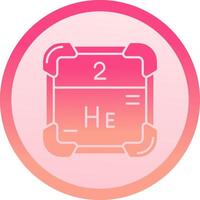 Helium solide Kreis gradeint Symbol vektor