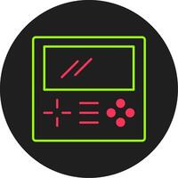 Game Boy Glyphe Kreis Symbol vektor