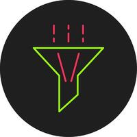 Kreissymbol für Filterglyphe vektor