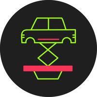 Auto Reparatur Glyphe Kreis Symbol vektor