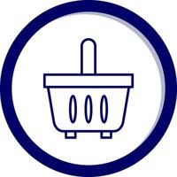 Einkaufen Korb vecto Symbol vektor