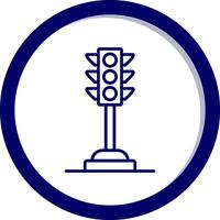 der Verkehr Licht vecto Symbol vektor