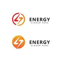 Energie-Logo-Symbol-Vorlage-Vektor-Design vektor