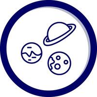 Planeten vecto Symbol vektor