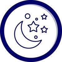 Mond und Sterne vecto Symbol vektor