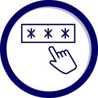 Passwort vecto Symbol vektor