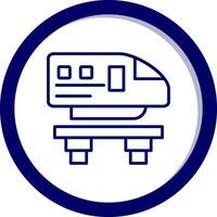 Einschienenbahn vecto Symbol vektor