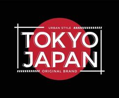tokyo japan typografie vektor t-shirt design