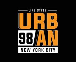 urban new york city typografi vektor t-shirt design för tryck