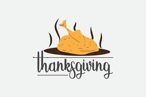 Thanksgiving t-shirt design, glad tacksägelsedag, t-shirt design illustration vektor