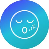 sömn emoji vektorikonen