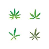 Vektor-Cannabis- oder Marihuana-Symbollogo für die medizinische oder pharmazeutische Industrie vektor