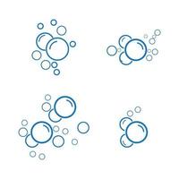bubbla vatten vektor illustration formgivningsmall