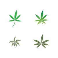 Vektor-Cannabis- oder Marihuana-Symbollogo für die medizinische oder pharmazeutische Industrie vektor