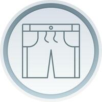 kurze Hose linear Taste Symbol vektor