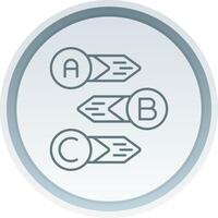 Diagramm linear Taste Symbol vektor