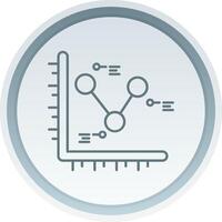 Diagramm linear Taste Symbol vektor