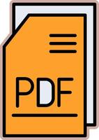 pdf Datei vecto Symbol vektor