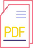 pdf Datei vecto Symbol vektor