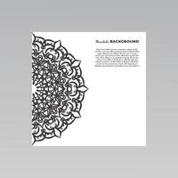 dekorative Mandala-Design-Hintergrund. vektor