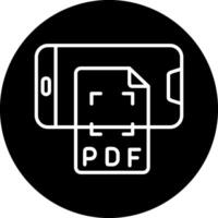 Smartphone pdf vecto Symbol vektor