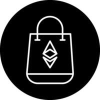 Einkaufen Tasche vecto Symbol vektor