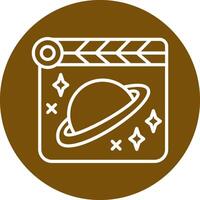 Raum Film vecto Symbol vektor