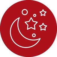 Mond und Sterne vecto Symbol vektor