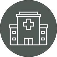 Krankenhaus Gebäude vecto Symbol vektor