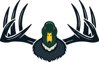 logotyp design för en hög slutet rådjur och Anka jakt ranch vektor