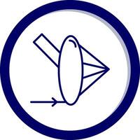 Brechungsvektor-Symbol vektor