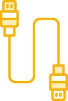 Vektorsymbol für USB-Kabel vektor