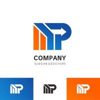 modernes anfängliches Bau-Yp-Brief-Logo-Icon-Design-Element mit kreativer moderner Business-Finance-Typografie-Vektorvorlage vektor