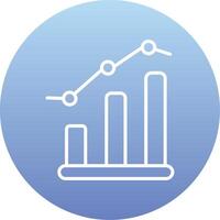 Balkendiagramm-Vektorsymbol vektor