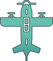 Wasserflugzeug Vektor Symbol