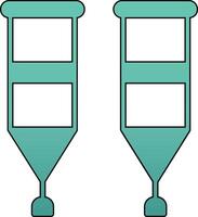 Krücken-Vektor-Symbol vektor