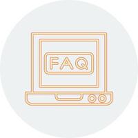 faq vektor ikon