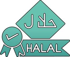 Symbol für Halal-Vektor vektor