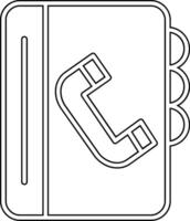 telefonbok vektor ikon